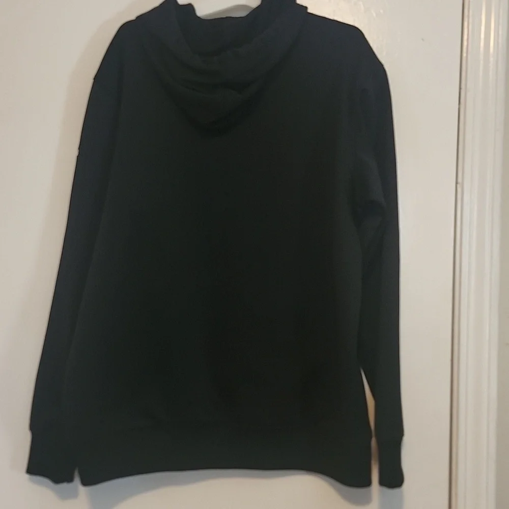 Adidas Black and Blue Basketball Hoodie
